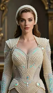 Heroine In Pearl Suit With Opal Highlights