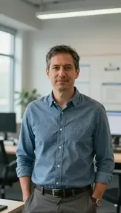 Male Applied Statistician Professional Stock Photo