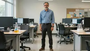 Male Meteorology Professor Professional Stock Image
