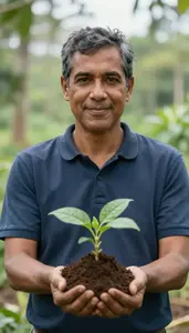 Male Soil Fertility Extension Specialist Professional Stock Image