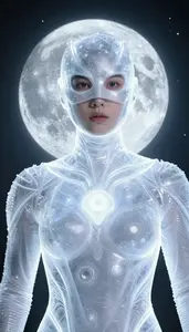 Person Clad In Solidified Moonlight