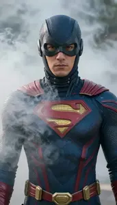 Person In A Costume Of Woven Fog And Mist