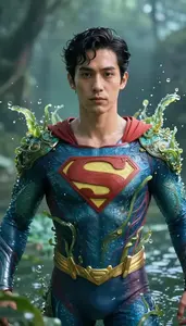 Person In Living Water That Creates Life