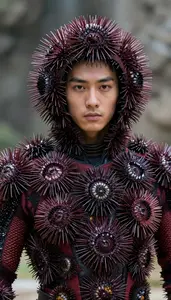 Suit Of Interlocking Sea Urchin Spines