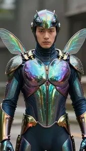 Suit Of Iridescent Beetle Wing Cases