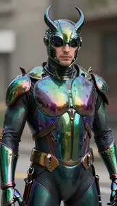 Suit Of Iridescent Scarab Beetle Shell