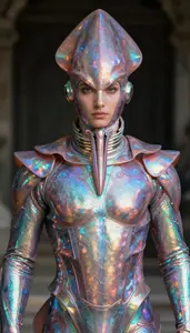 Suit Of Iridescent Squid Skin