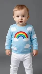 Baby Boy Super Hero An Outfit Of Cool Sky Blue With A
