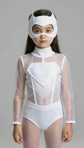 Girl Superhero Simple Transparent Inspired Costume Of Clear
