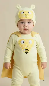 Baby Boy Super Hero Little Hero In A Warm Honeydew Outfit