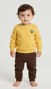 Baby Boy Super Hero Warm Honey Yellow Top With A Little Bee