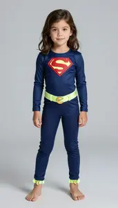 Girl Superhero Indigo Glow Suit Moon Anklets