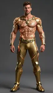 Male Superhero Athletic Male Specimen Shirtless With