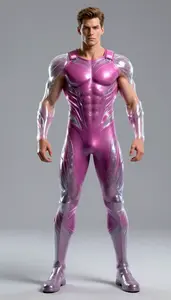 Male Superhero Athletic Male Specimen Powerful Physique With