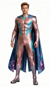 Male Superhero Male Figure In Adaptive Polymer With Thermal