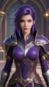 Arcane Purple Armored Operative Hero In The Arena