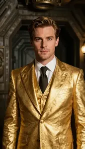 Aristocratic Gold Suited Ranger Hero In The Underground