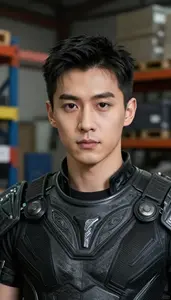 Basalt Black And Gray Champion Hero In The Warehouse