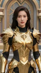 Blessed Gold Armored Enforcer Hero In The Metropolitan City