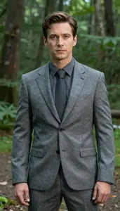Granite Gray Suited Liberator Hero On The Forest Trail