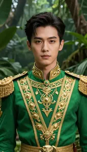 Green And Gold General Hero In The Jungle