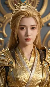 Heavenly Gold Suited Operative Hero In The Arena