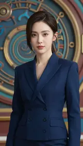 Indigo Suited Operative Hero In The Valley