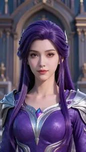 Magical Purple And Silver Operative Hero At The Historic