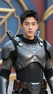 Nickel Gray Armored Enforcer Hero In The Arena