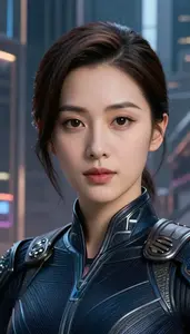 Obsidian Colored Operative Hero In The Metropolitan City