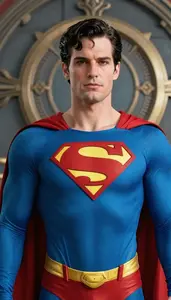 Tidal Blue Suited Champion Superhero In The Valley