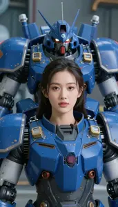 Universal Blue Armored Bastion Hero At The Power Plant
