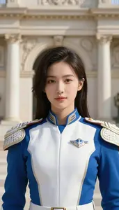 Wave Blue And White Commander Hero At The Palace
