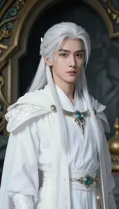 Angelic White Caped General Hero In The Underground Cave