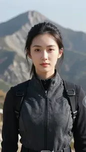 Basalt Black And Gray Scout Hero On The Mountain Peak