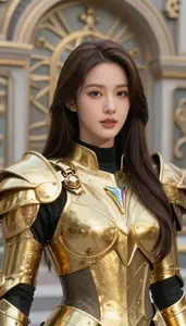 Blessed Gold Armored Specialist Hero In The Metropolitan