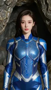 Circuit Blue And Silver Liberator Hero In The Underground