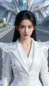 Crystalline White Suited Bastion Hero On The Highway