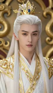 Divine Gold And White Master Hero At The Palace