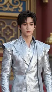Electrified Silver Suited Master Hero At The Palace