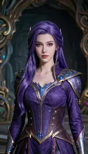 Enchanted Violet Suited Enforcer Hero In The Underground
