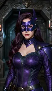 Enchanted Violet Suited Vigilante Hero In The Underground