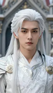 Marble White And Gray Prince Hero In The Metropolis