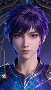 Nebula Purple And Blue Master Hero At The Gate