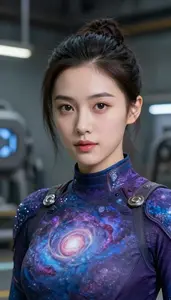 Nebula Purple And Blue Scout Hero In The Factory