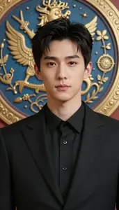 Onyx Black Suited Fighter Hero At The Academy
