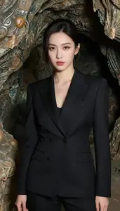 Onyx Black Suited Scout Hero In The Underground Cave