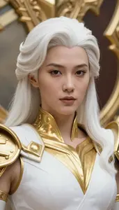 Radiance White And Gold Colossus Hero At The Academy