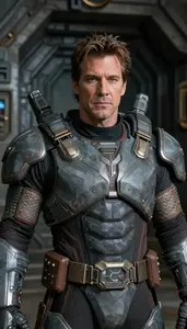 Rocky Gray Armored Defender Hero In The Underground Bunker