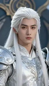 Sacred White And Silver Paladin Hero At The Stadium